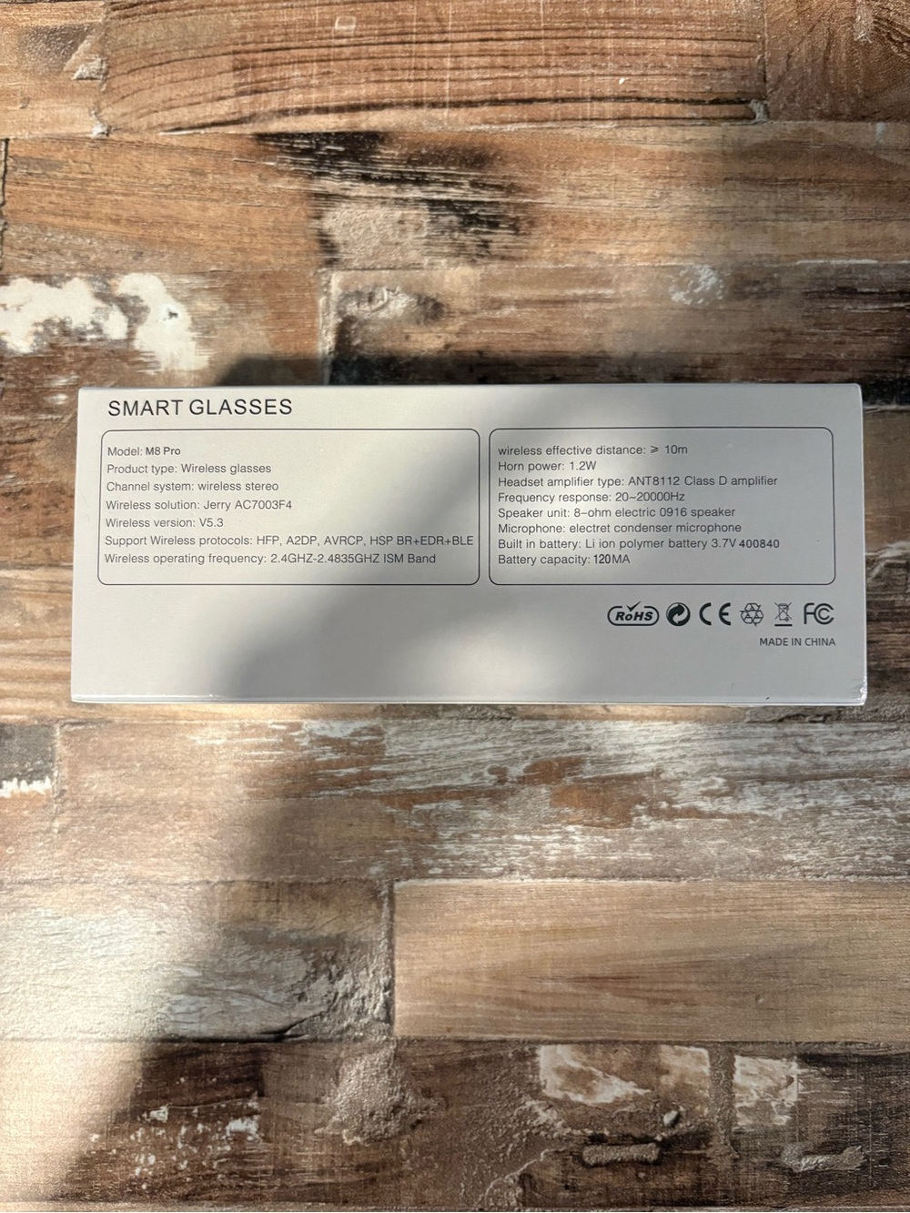 M8 Pro Smart Glasses - Black Sunglass-Style AR/VR Shades - Picture 2 of 3